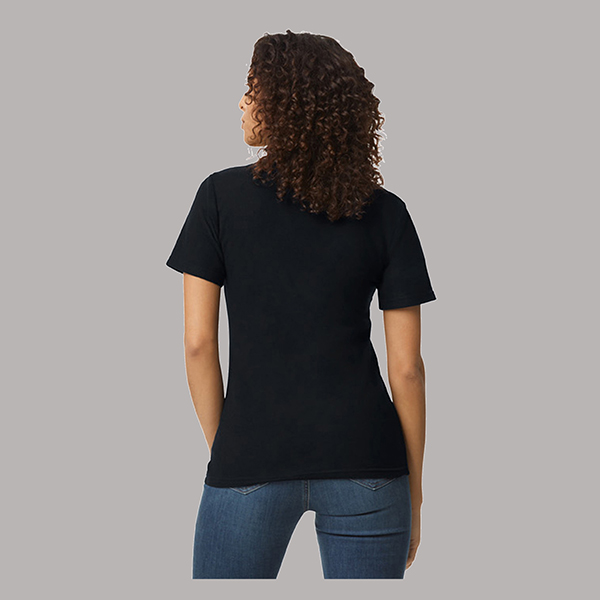 Gildan Softstyle Women's Pique Polo Black-2