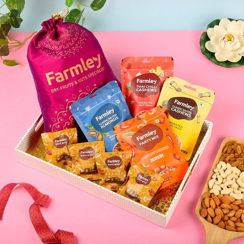 Farmley Mix Dry Fruit Potli Gift-0