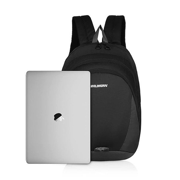 WILDHORN Vienna Laptop Backpack (Black & Grey)-4