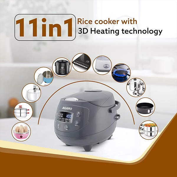 AGARO Imperial 2L Electric Rice Cooker-3