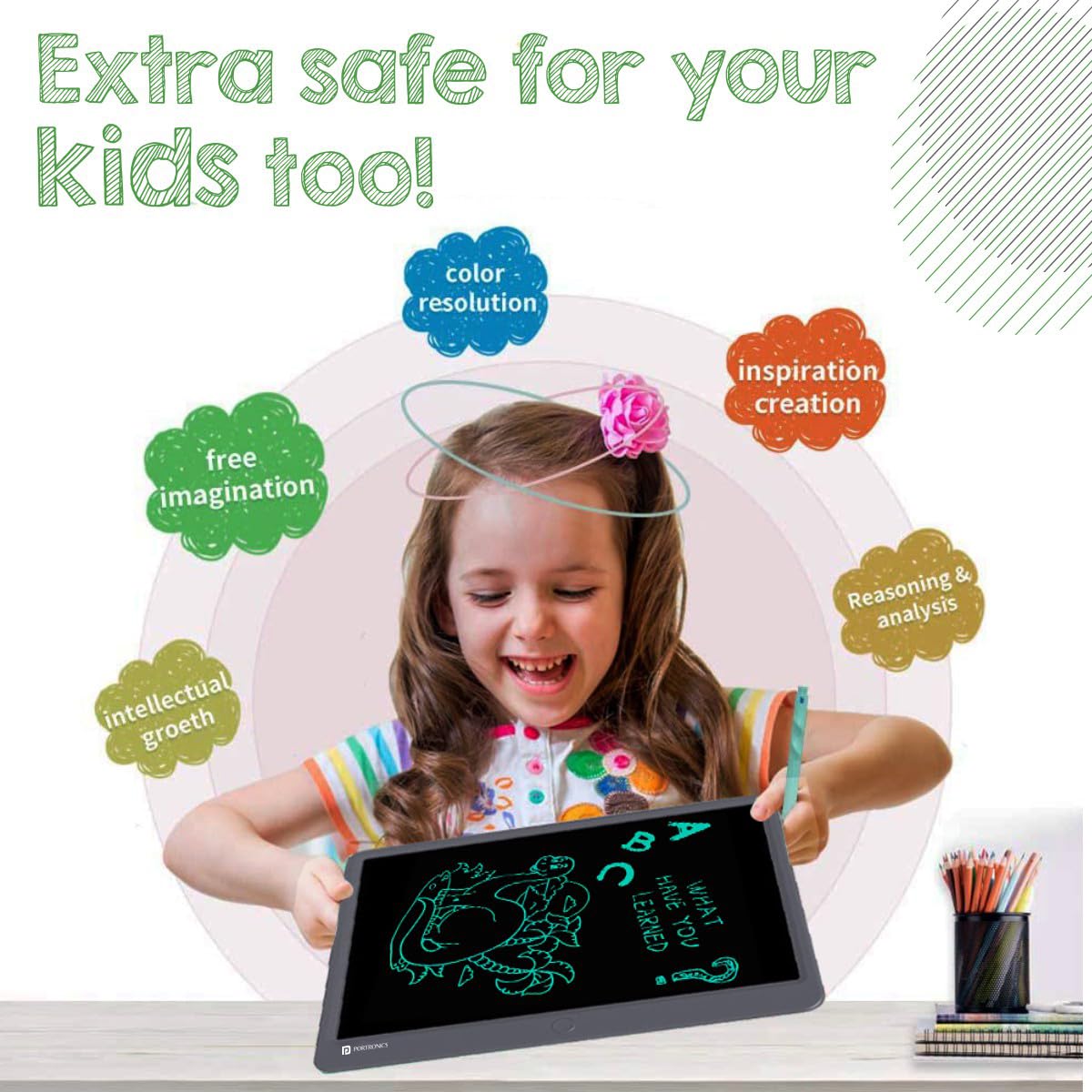 Portronics Ruffpad 15 Monocolor LCD-6