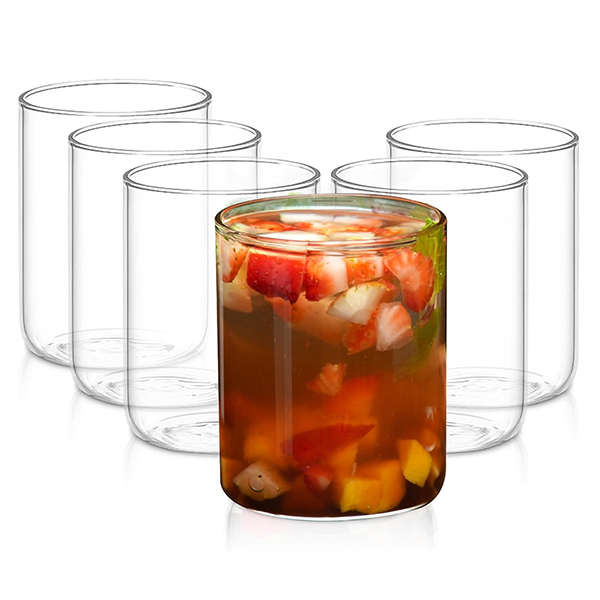 AGARO Elite Borosilicate Glass Tumbler - 255 ml (Pack of 6)-0