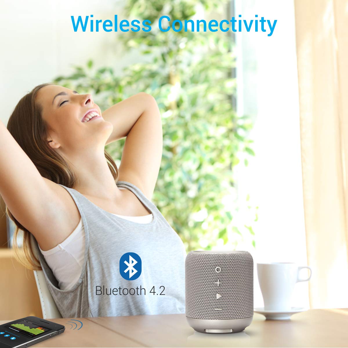 Portronics SoundDrum 10W Portable Speaker (Grey)-8