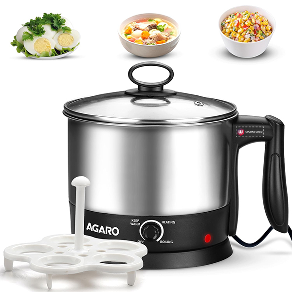 AGARO Esteem Electric Multi Kettle 1.2L, 600W-0