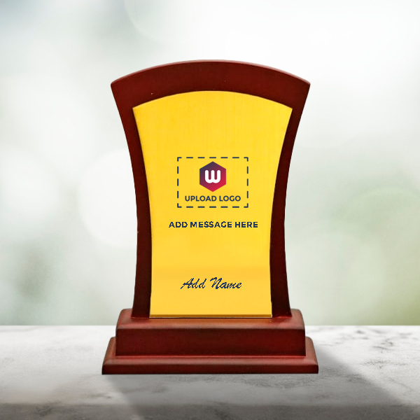 Personalized Certificate Plaque with Logo, Name & Message