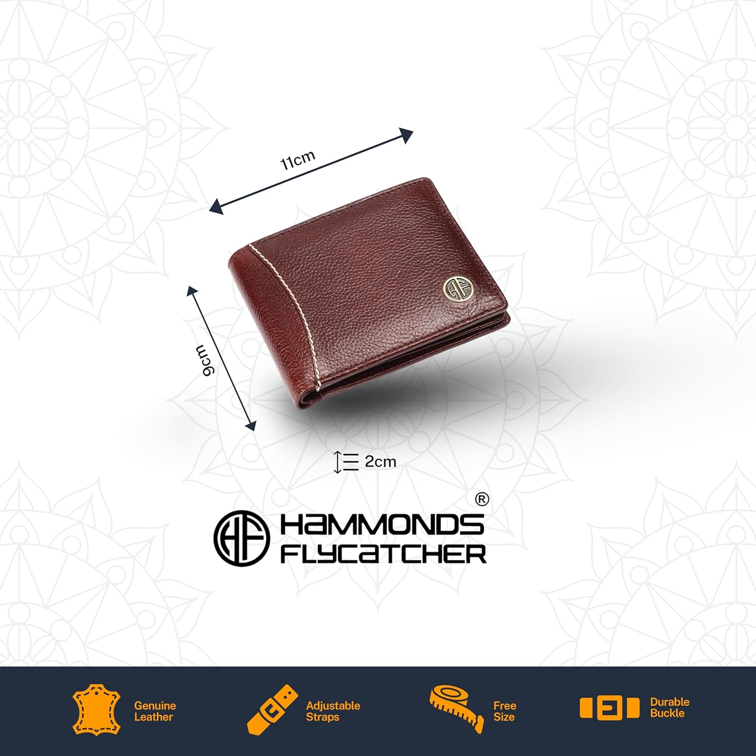 HF Genuine Leather Executive Gift Set | 5-in-1 Mega Combo for Men & Women (Brown)-6