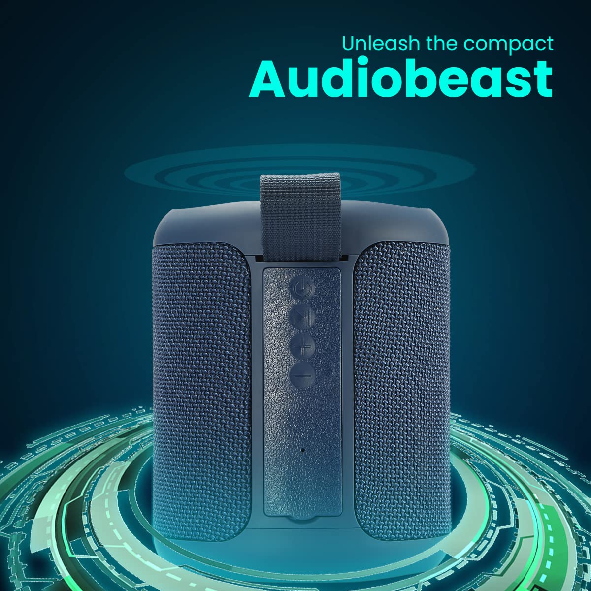 Portronics SoundDrum P 20W Portable Bluetooth Speaker (Blue)-1