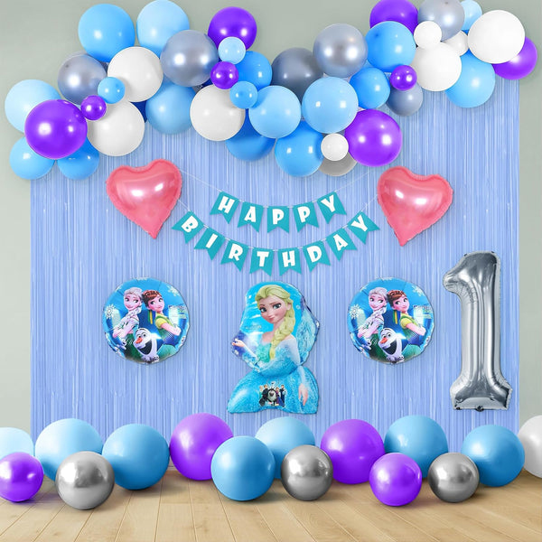 Frozen-Themed Decoration Kit for a 1st Birthday