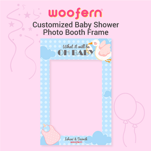 OH Baby Customizable Photo Booth Frame