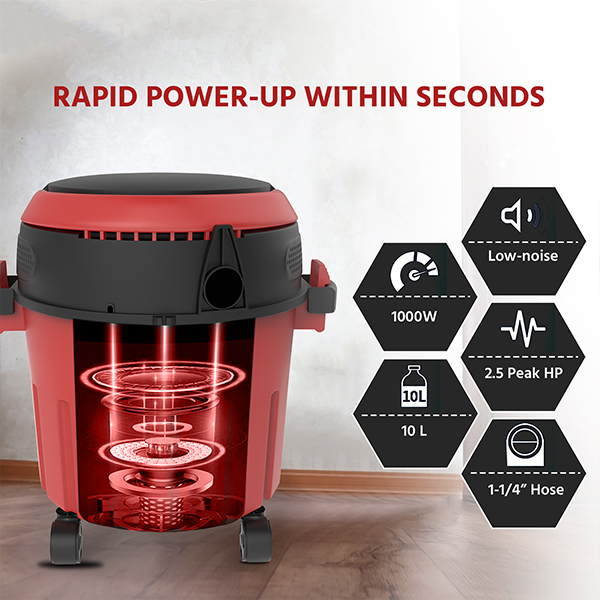 Lifelong LLVC10 1000W Wet & Dry Vacuum Cleaner -10L-4