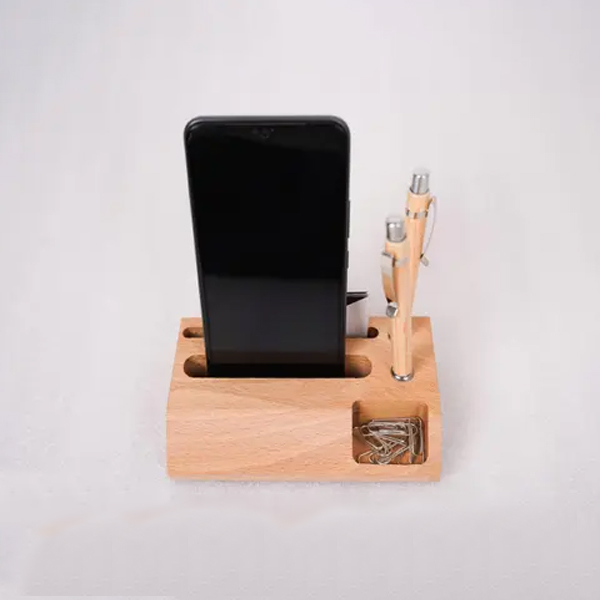 Customized - Wooden Pen & Mobile Holder-3