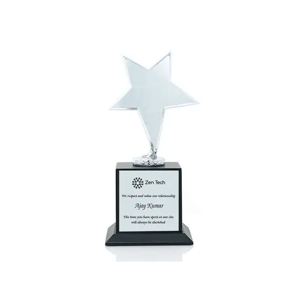 Rossette Broad Silver Trophy - Star-Shaped Vintage Keepsake