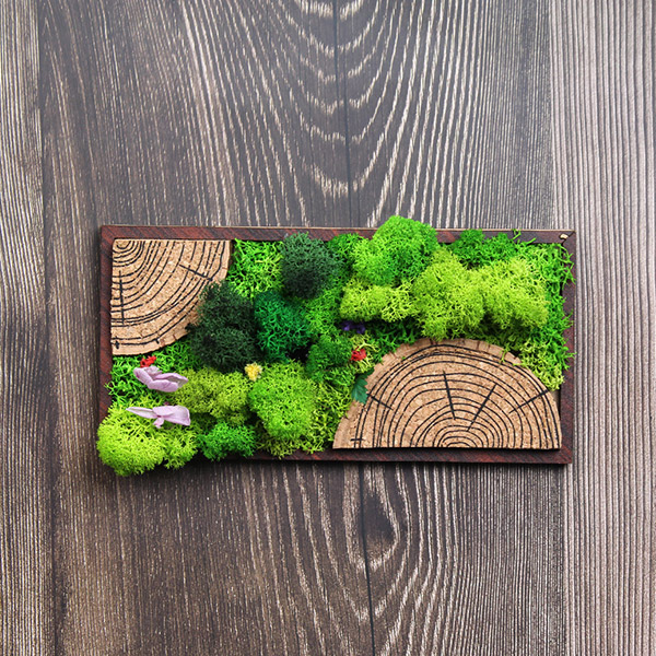 Forest Tile (Panoramic) –  Moss & Cork Art Frame-2