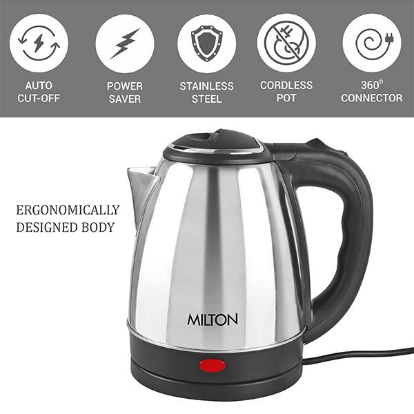 MILTON Insta Electric Kettle - Auto Cut-off, Detachable 360 Degree Connector, Boiler for Water-1