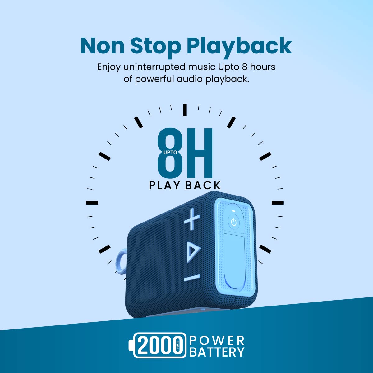 Portronics Breeze 4 Portable 5W Speaker with Mic, 8Hrs Playback (Blue)-1