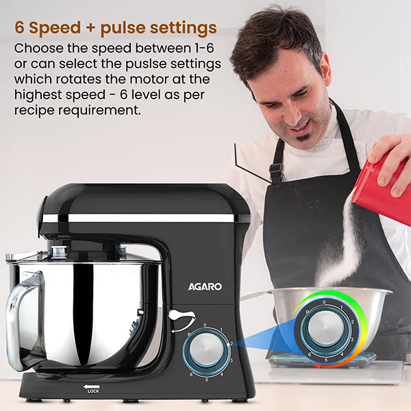 AGARO Regency Stand Mixer - 1400W Powerful & Multi-Functional-6