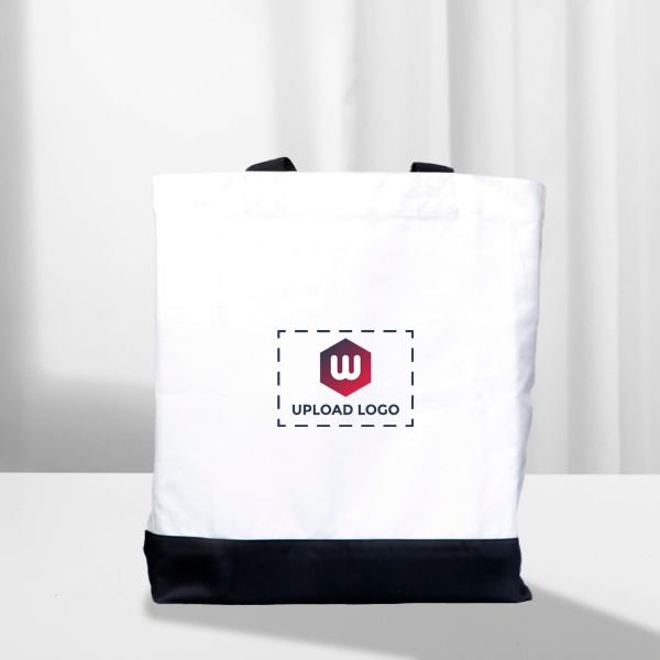 Ecofriendly Dual Tone Tote Bag - Customized With Logo-2