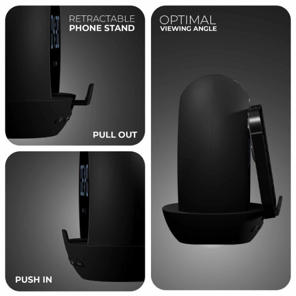 XECH  Ellipse - Digital Clock with Speaker & Phone Stand-5