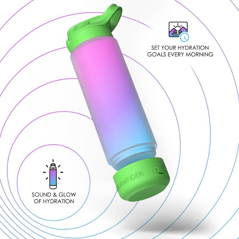 Aquaminder Smart Water Bottle with Smart Sipper Indus 770ml - Pink-2