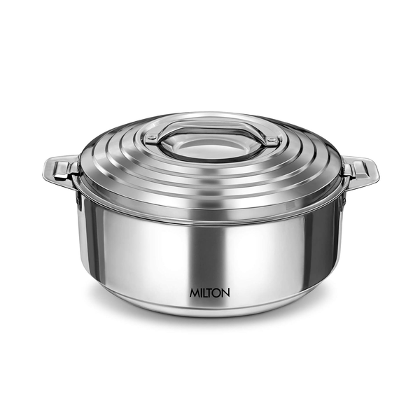 MILTON Casserole Galaxia 1500 1.5 L Double Wall Steel PU Insulated (Silver) Cook and Serve Casserole  (2000 ml)