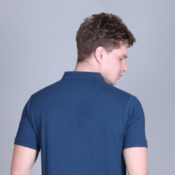 Jacquard Collar Solid - Teal T-shirt-1