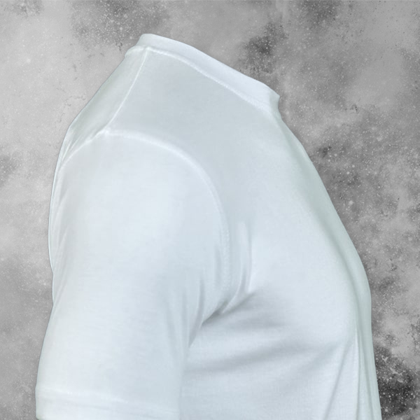 Skinta Fit Half Sleeve Round Neck T-Shirt for Men (White) - Custom Logo Left Chest-2