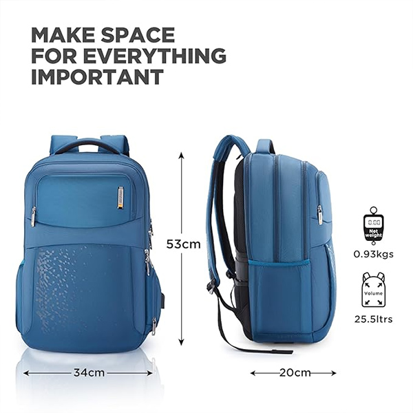 American Tourister Segno VE Laptop Backpack with Custom Logo (Style 02)-3