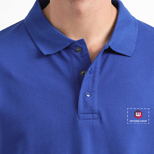 Caslay Organic Polo T-Shirt (Royal Blue)-5
