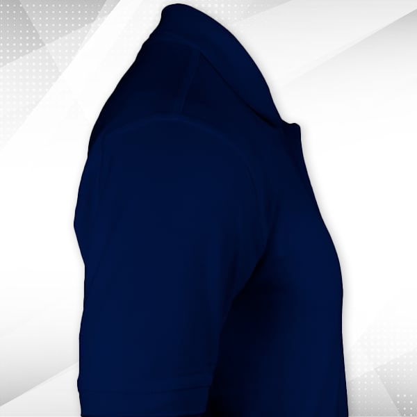 Embroidered Classic Polo T-shirt for Men Navy Blue – Custom Logo Left Chest-2