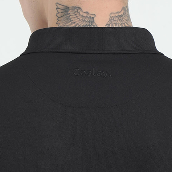 Caslay Quick Dry Polo T-Shirt (Black)-4