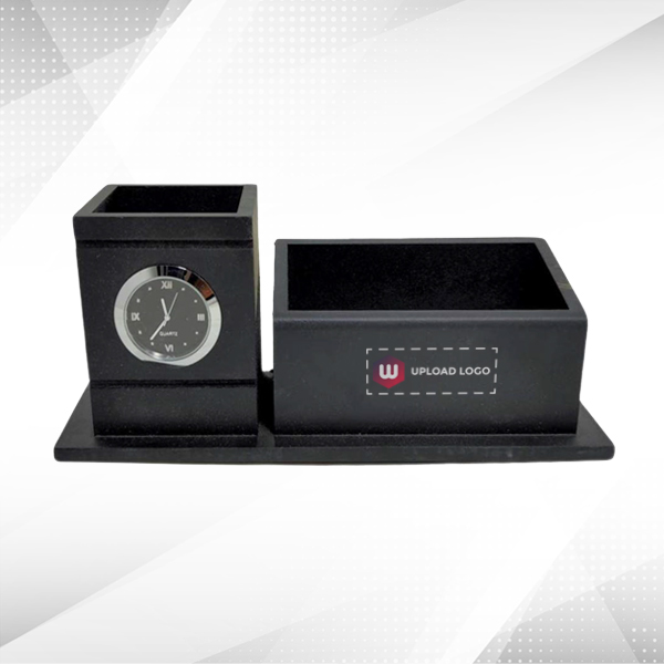 Analog Table Clock Pen Stand-0