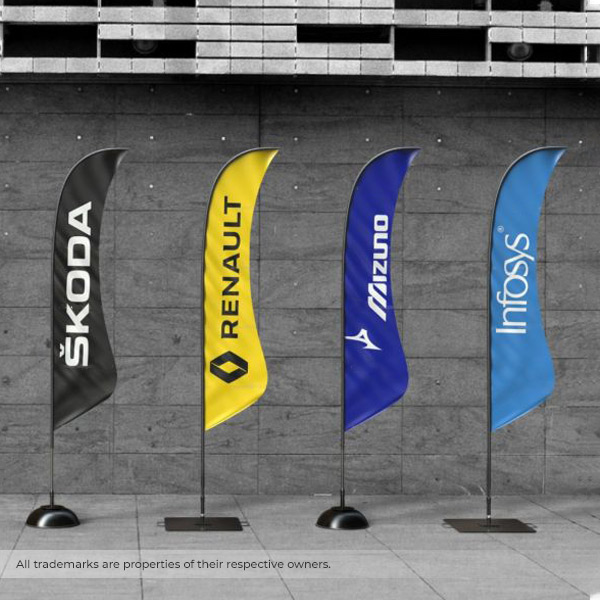 Shark Fin Flags Personalized for Promotions, Events & Advertising-4