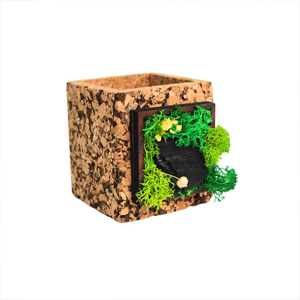 Forest Tile – Cork Pen Holder-3
