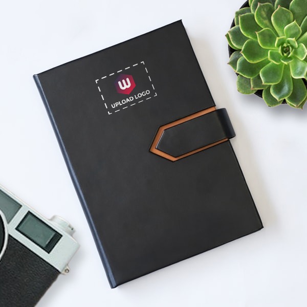 Uber Stylish PU Cover Diary - Customized with Logo-0
