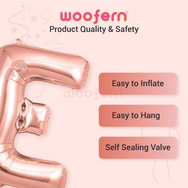 Happy Anniversary Foil Balloon 16 inch Balloon Banner (Rose Gold)-3