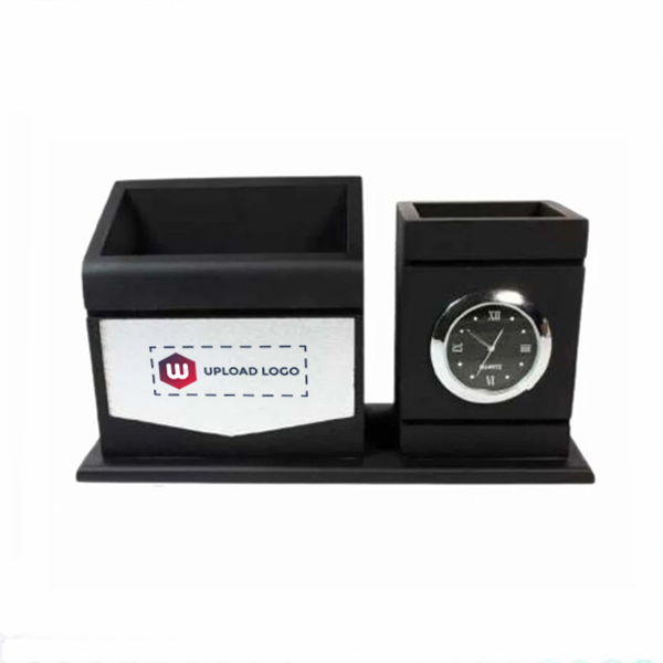 Office Desk Table Top with Clock