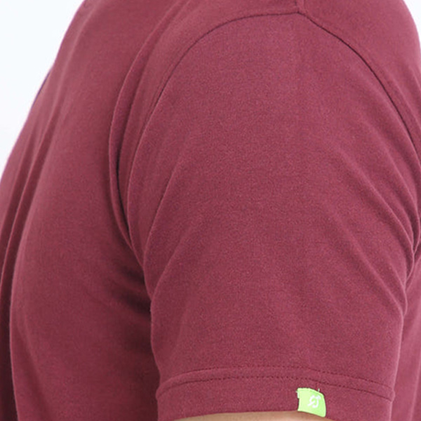 Caslay Crew Neck T-Shirt (Maroon)-7