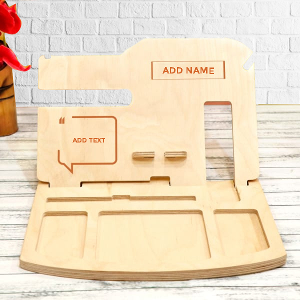 Multi-Functional Desk Organizer with Lamp - Personalized-2