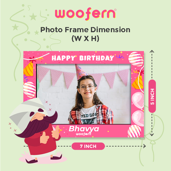 Personalized table top Birthday Photo Frame-4