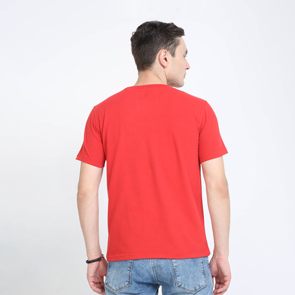 Caslay Crew Neck T-Shirt (Red)-4