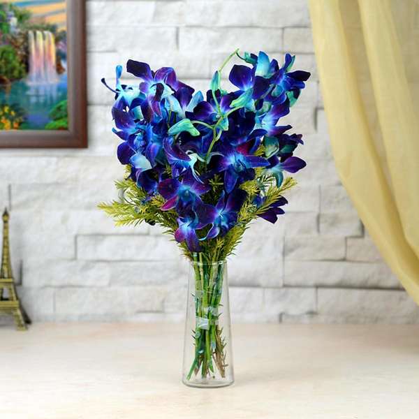 Pretty Blue Orchids Bunch