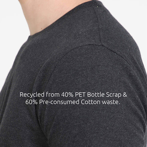 Caslay Crew Neck T-Shirt (Charcoal Melange)-2