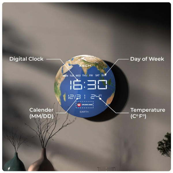 XECH Solaris Plus Earth Clock-3