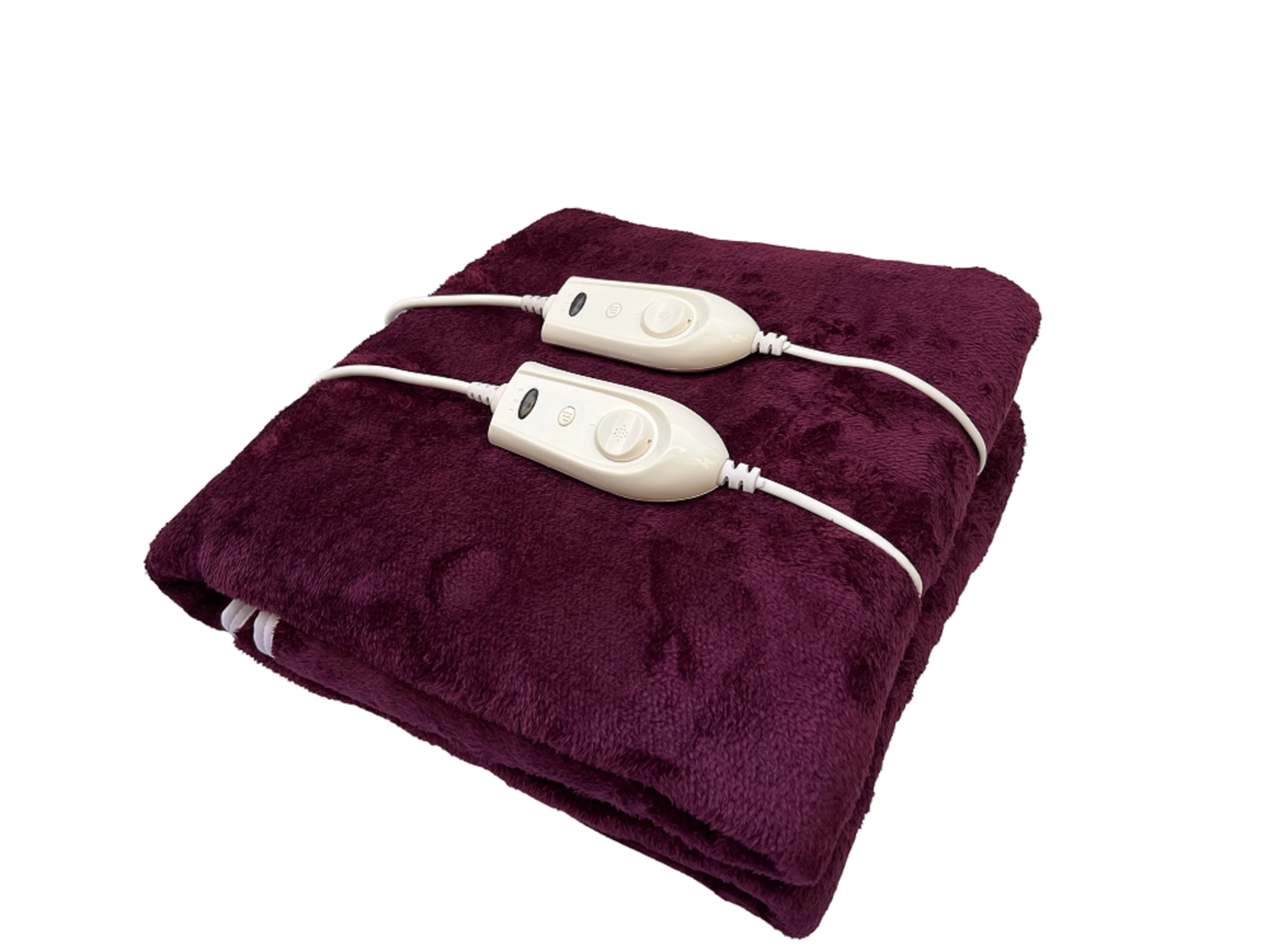 Expressions Signature Electric Bed Warmer - Electric Under Blanket - Double Bed Size (150cms x 160cms) - Wine