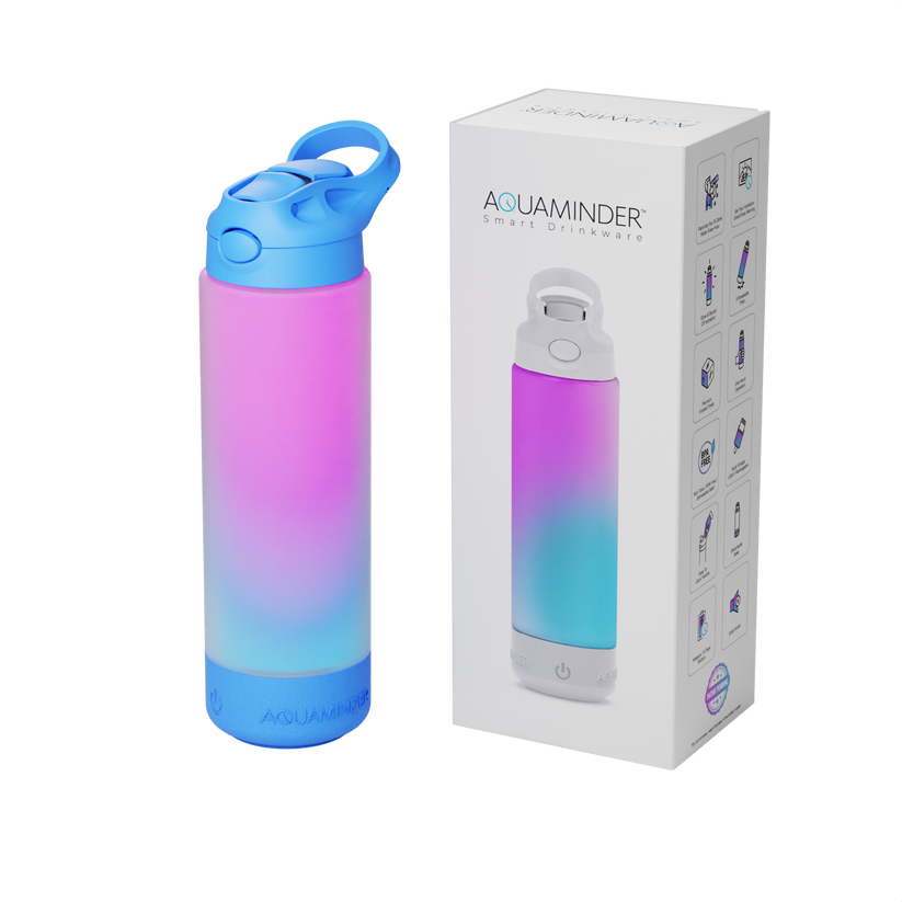 Aquaminder Smart Water Bottle with Smart Sipper Indus 770ml - Blue