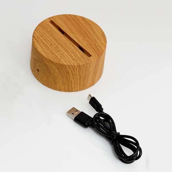 Personalized Love You Mom – LED Lamp with Wood Base-5