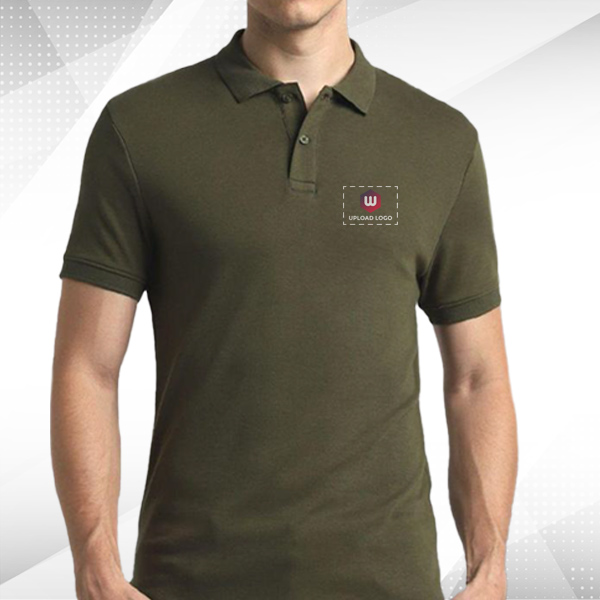 Jack & Jones Interlock Polo T-shirt - Olive Green-1