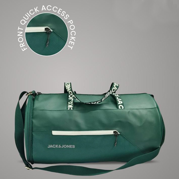 Jack & Jones Arne Duffle Bag with Custom Logo -(Green)-1