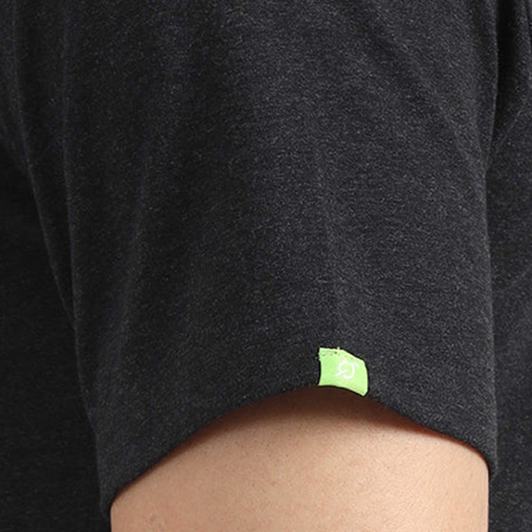 Caslay Sweat Tee (Charcoal Melange)-5