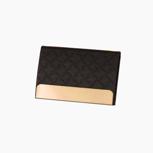 Personalized 2-in-1 Premium Gift Set, Metal Pen & Card Holder (Shiny Black)-1